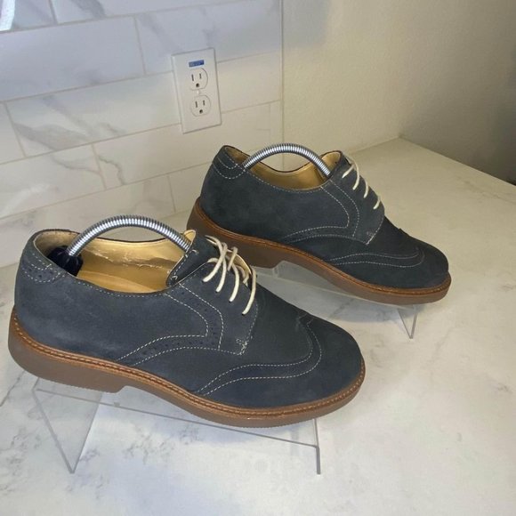 G.H.Bass BASS-BERNARD Wing-Tip Suede Oxfords Men's US 10M - Picture 5 of 7